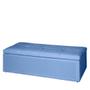 Imagem de Kit Cabeceira de Cama Box Queen com Recamier Carol 160 cm material sintético Azul Bebê - Móveis Mafer