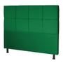 Imagem de Kit Cabeceira de Cama Box Queen com Recamier Carol 160 cm Suede Verde - Móveis Mafer