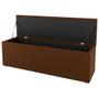 Imagem de Kit Cabeceira e Baú Cama Box King Size Cora 195cm Suede Terracota - Desk Design