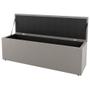 Imagem de Kit Cabeceira e Baú Cama Box Solteiro Cora 90cm Suede Bege - Desk Design