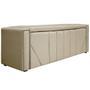 Imagem de Kit Cabeceira e Calçadeira Baú King Minsk P02 195 cm para cama Box Sintético - Amarena Móveis