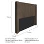 Imagem de Kit Cabeceira e Calçadeira Baú Solteiro Minsk P02 90 cm para cama Box Suede Marrom - Amarena Móveis