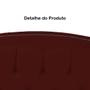 Imagem de Kit Cabeceira e Calçadeira Com Baú 140 cm Casal Diana Suede Bordo - Fina Mobília