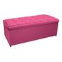 Imagem de Kit Cabeceira e Calçadeira Copenhague 195 cm King Size Corano Pink - Doce Sonho Móveis