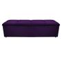 Imagem de Kit Cabeceira e Calçadeira Munique 160 cm Queen Size Suede Roxo - Doce Sonho Móveis