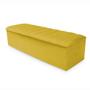 Imagem de Kit Cabeceira e Calçadeira Solteiro 90 cm Cancun Platinum Decor Suede Amarelo