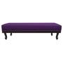 Imagem de Kit Cabeceira e Calçadeira Solteiro Orlando P02 90 cm para cama Box Suede Roxo - Amarena Móveis