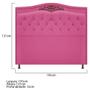 Imagem de Kit Cabeceira e Calçadeira Yasmim 195 cm King Size Suede Pink - Amarena Móveis