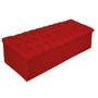 Imagem de Kit Cabeceira Estofada Mel Cama Box Queen 160 cm mais Calçadeira Baú Mel com Capitonê Suede Vermelho para Quarto - AM Decor