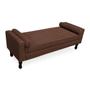 Imagem de Kit Cabeceira Geovana + Calçadeira Baú Felix Queen Size 160cm Suede - Ecotec Decor