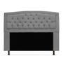 Imagem de Kit Cabeceira Geovana + Calçadeira Baú Veneza Casal 140cm Suede - Renascer Decor