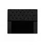 Imagem de Kit cabeceira italia mais calçadeira 160cm suede preto