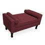 Imagem de Kit Cabeceira Mirage + Calçadeira Baú Felix Solteiro 120cm Suede - Ecotec Decor