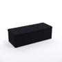 Imagem de Kit Cabeceira Pegasus 140 Para Cama Box de Casal e Calçadeira Sagitarius N-024 Veludo Preto Aradecor