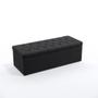 Imagem de Kit Cabeceira Pollux 160 Queen e Calçadeira Sagitarius N-022 Veludo Chumbo Aradecor