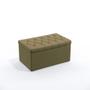 Imagem de Kit Cabeceira Pollux 90 Para Cama Box de Solteiro e Calçadeira Sagitarius N-029 Veludo Capuccino Aradecor