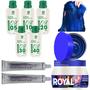 Imagem de Kit Cabelos Azul Matizador +2 Tinta C/ 2 Ox90ml