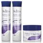 Imagem de Kit Cabelos Danificados Shine Blue Shampoo Cond Máscara