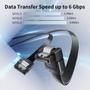 Imagem de Kit Cabo de Dados Sata Com Trava Mais Velocidade 3.0 6gb/s Asus 40cm 2 Unidades