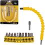 Imagem de Kit Cabo Extensor Flexivel 11 Pcs Para Parafusadeira