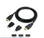 Imagem de Kit Cabo Hdmi 3 Em 1 Hdmi Mini Hdmi Micro 1.8m Full 1080p