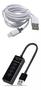 Imagem de Kit Cabo Lightning 2m Turbo + Extensor Hub Com 4 Entradas