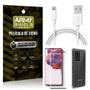 Imagem de Kit Cabo Usb 2m Tipo C Galaxy S20 Ultra + Capa Anti Impacto + Película Vidro 3D - Arymshield