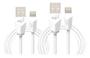 Imagem de Kit Cabos BRANCO Lightning - cabo 1 e 2 mts ELG - CMB812WH