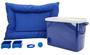 Imagem de Kit Cachorro Gato Cama Caminha Futon Porta Ração 15Kg Sanitário Médio