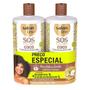 Imagem de Kit Cachos Coco Shampoo E Condicionador Litrão Salon Line