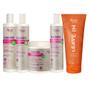 Imagem de Kit Cachos Shampoo Cond, Ativador, Gelatina e Leave In Apse
