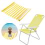 Imagem de Kit Cadeira Dobravel Alta + Esteira Rolo com Alca Bel Amarelo
