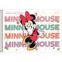 Imagem de Kit Caderno de Desenho Minnie Disney 80 Fls Capa Dura com Adesivo Tilibra + Lápis de Cor Faber 12 Cores Escolar Infantil