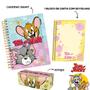 Imagem de Kit Caderno Smart  + 1 Bloco de Carta + Estojo Tom e Jerry