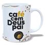Imagem de Kit Café com Deus Pai Lançamento 2025 com Caneca de porcelana personalizada café com Deus pai