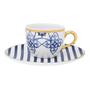 Imagem de Kit Café Jogo Lanche Coup Lusitana Oxford Porcelana 20 Peças