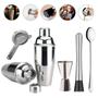 Kit Caipirinha Profissional Coqueteleira 500ml 5 Peças Inox - Clink Imagem de Kit Caipirinha Profissional Coqueteleira 500ml 5 Peças Inox