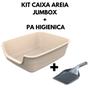 Imagem de Kit Caixa Bandeja Areia Jumbox + Pa Higienica