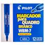 Imagem de Kit Caixa de Pincel Marcador para Quadro Branco Recarregável WBM-7 24 Unidades Azul e Vermelho - Pilot