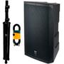 Imagem de Kit Caixa de som Ativa Electro Voice Elx-200 15P GL 1200w 110/220v + Cabo e Suporte