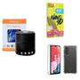 Imagem de Kit Caixa de Som Bluetooth + Capinha Samsung A13 4G + Película 9D