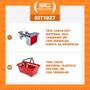 Imagem de KIT - Caixa Supermercado Empacotador Check-out 2m Recorte + 20 Cestos de Compras Vermelho