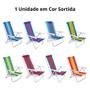 Imagem de Kit Caixa Termica Preta Cooler 12 L com Alca + Cadeira de Praia 4 Posicoes Camping  Mor 