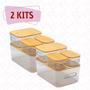 Kit Caixas Organizadoras Acrilico e Tampa Bambu Porta Objetos 8 UN - CASAVITA Imagem de Kit Caixas Organizadoras Acrilico e Tampa Bambu Porta Objetos 8 UN