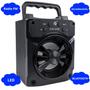 Imagem de Kit Caixinha de Som Potente Sem Fio Bluetooth Portátil 5w e Rádio Vintage Retro Am Fm Sw Bivolt Manual Usb Micro Sd Aux