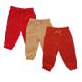 Imagem de Kit Calça de Plush Lisa Com Punho e Laço De Cetim