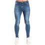 Imagem de Kit Calça Jeans Skinny + Camiseta Algodão Manga Curta Masculina  465