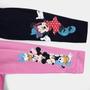 Imagem de Kit Calça Legging Infantil Disney Minnie Mouse Menina - 2 Peças