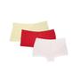 Imagem de Kit calcinha Box infantil - vermelho - amarelo - creme