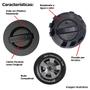 Imagem de Kit Calota Centro NISSAN FRONTIER ATTACK 09 A 18 70MM PRETO